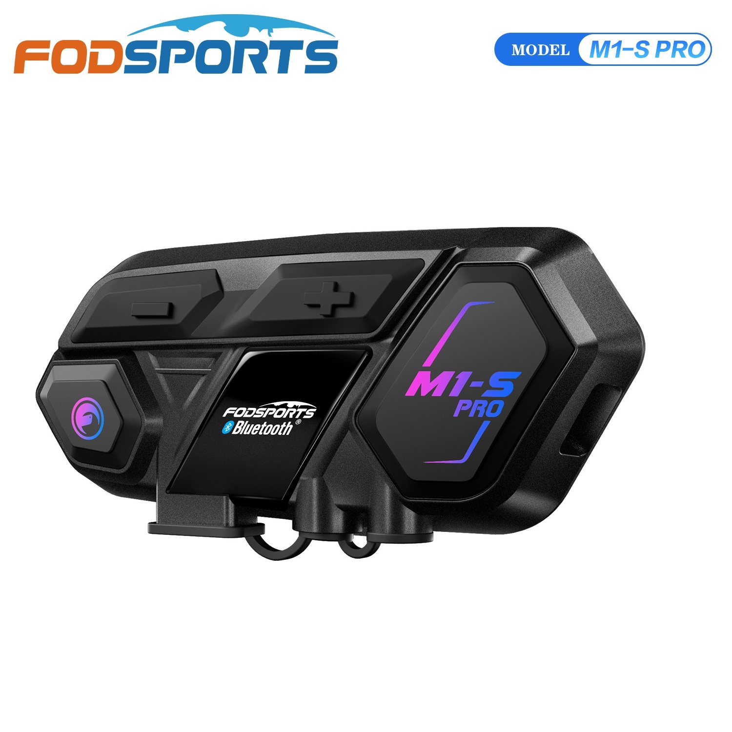 Full Face Motorcycle Helmet With Bluetooth - Fodsports M1-S Pro バイク用Bluetoothインターコムヘルメットヘッドセット ワイヤレスインターホン、10人同時通話 2000M、アプリ対応