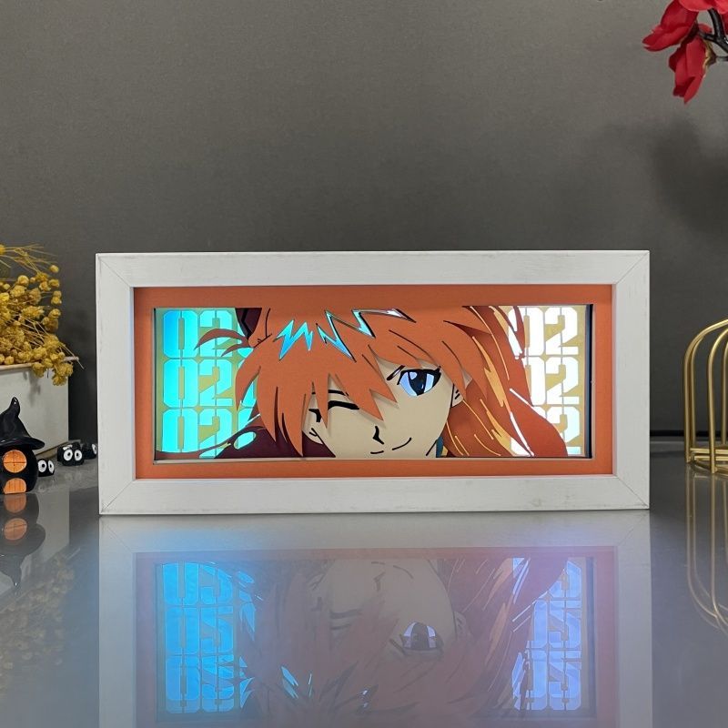 Atv Parts - EVA アスカ・ラングレー・ソリュアニメ漫画かわいい光るライトペインティングクリエイティブかわいいポスターデスクトップ装飾品小さなナイトライトギフト