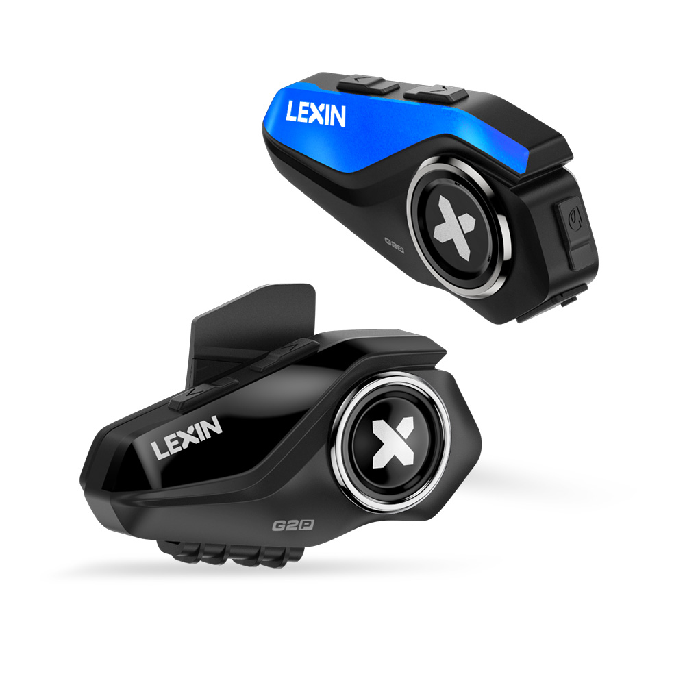 Full Face Motorcycle Helmet With Bluetooth - Lexin G2P 2個セット バイク用ヘルメットインターコム Bluetooth V5.0