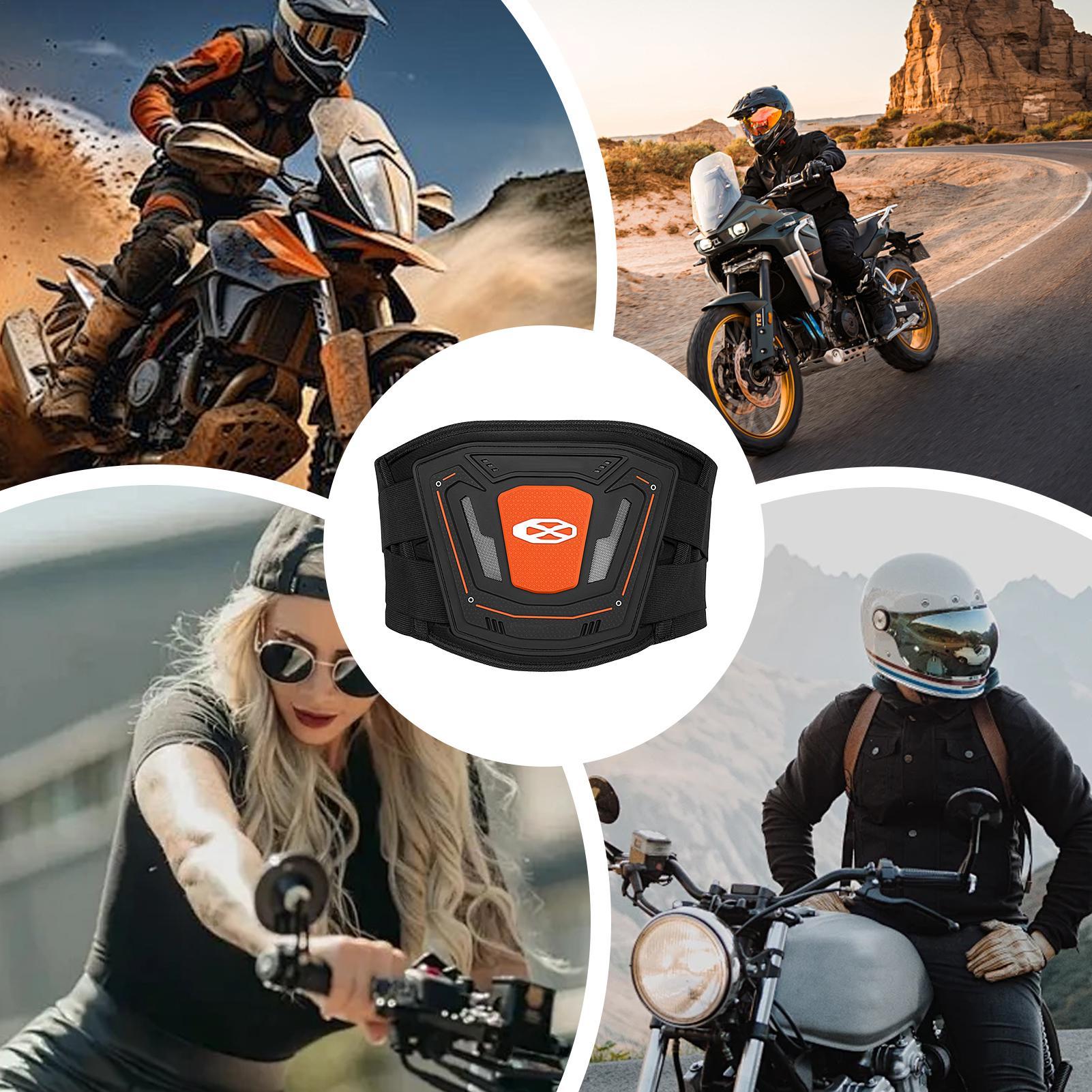 腰椎サポートベルト反射調節可能なギアバイクウエスト保護ギアラ - Riding Gear のレビューと価格