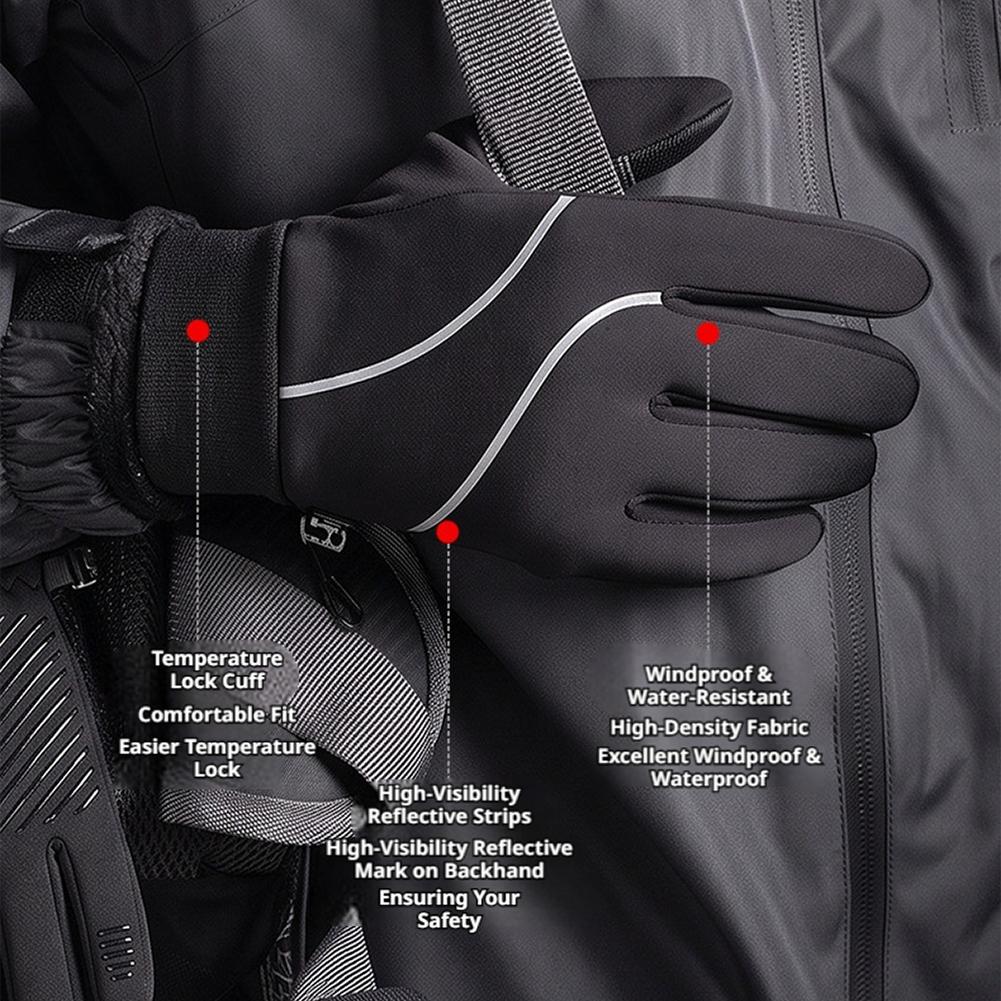 充電式ヒーター内蔵手袋。冬用、フリース素材、タッチスクリーン - Riding Gear のレビューと価格