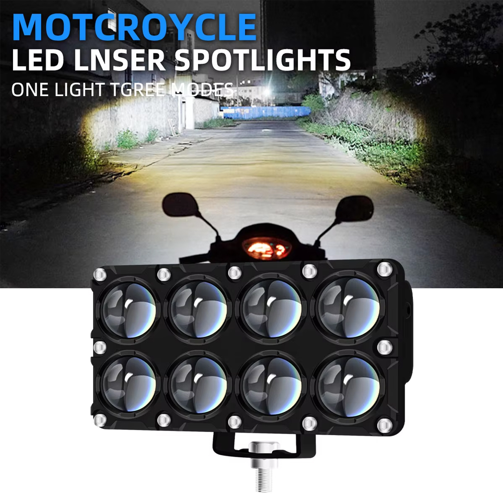 6/8/10 レンズ補助オートバイスポットライト作業用フォグ - Universal Motorcycle Led Headlight Projector のレビューと価格