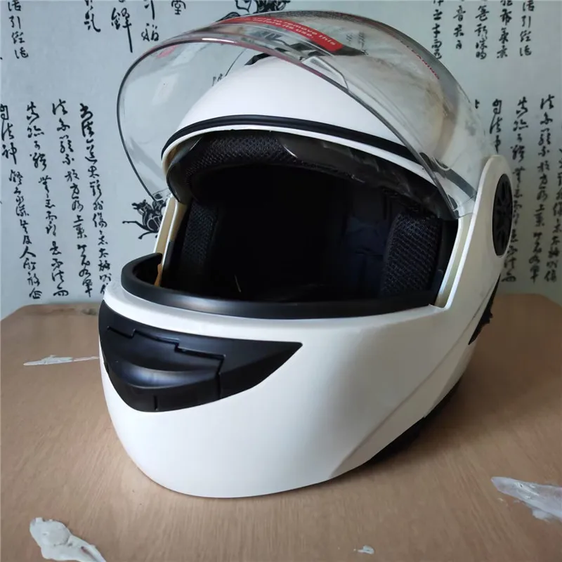 内蔵サンバイザー付き、安全性を高めたダブルレンズ、フルフェイ - Motorcycle Helmet Inner Sun Visor Lens のレビューと価格