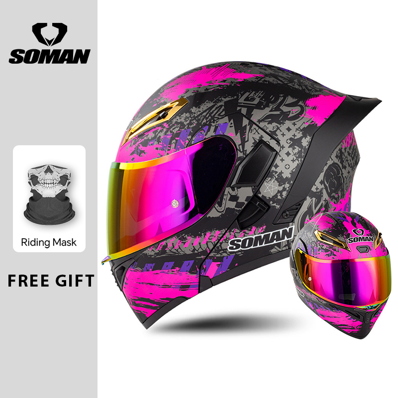 ユニセックス DOT 認証 ダブルバイザー フリップアップ  - Modular Flip Up Motorcycle Helmet Dot Approved のレビューと価格