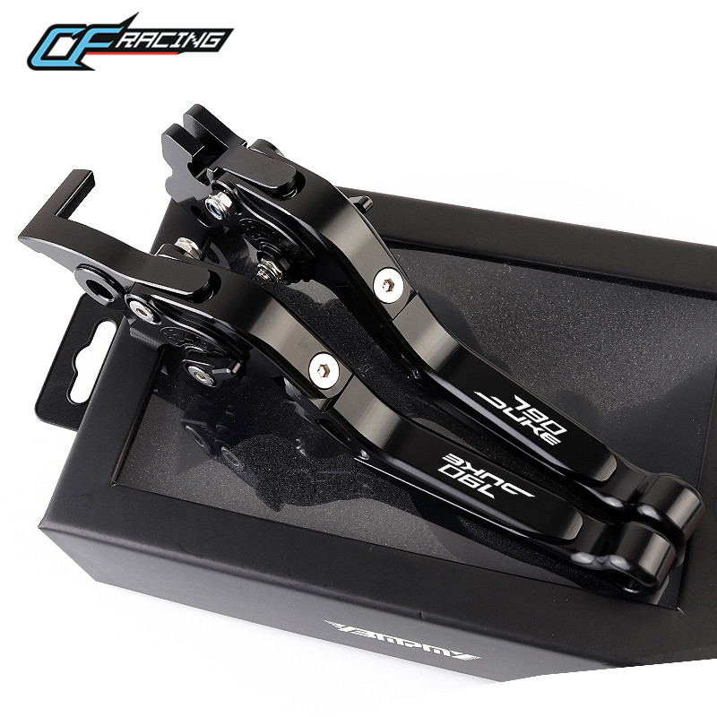 790 デュークブレーキクラッチレバー 790 デューク用折 - Cnc Aluminum Adjustable Brake Clutch Levers のレビューと価格