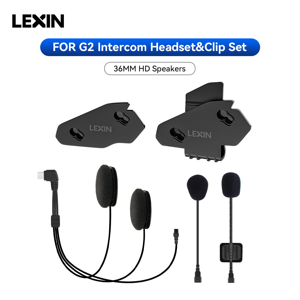 オートバイのヘルメット用のインターホンとクリップ付きのアクセ - Universal Motorcycle Helmet Intercom Headset のレビューと価格