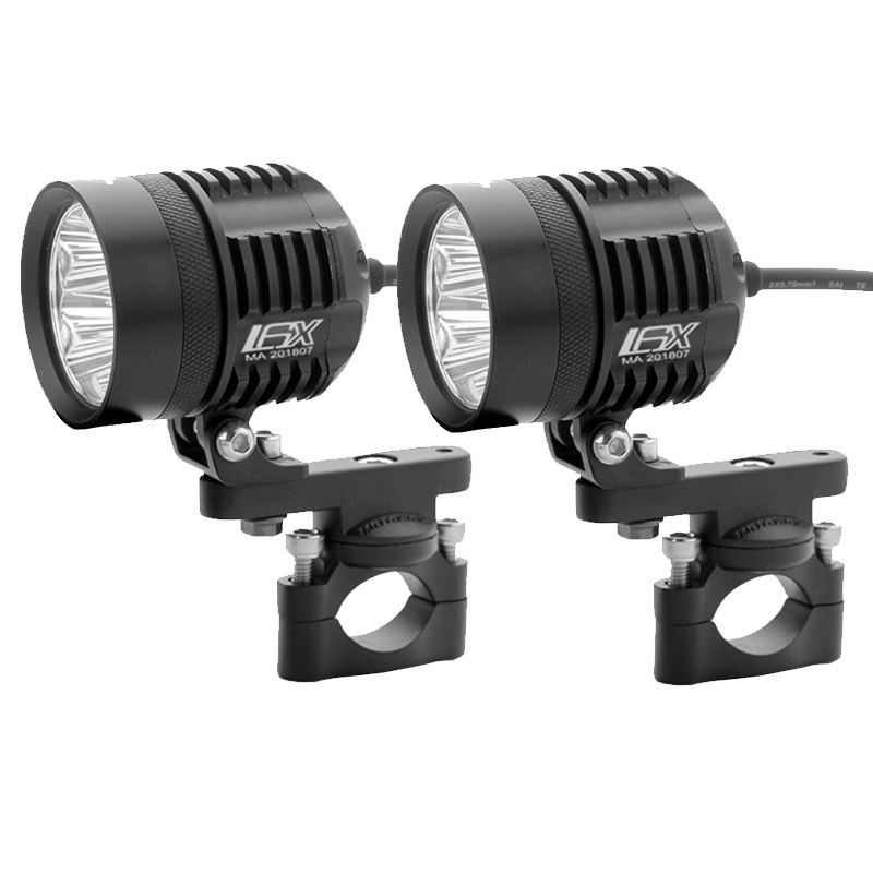 Ledモーターサイクル補助フォグランプ,取り付け,運転,ユニ - Universal Motorcycle Led Headlight Projector のレビューと価格