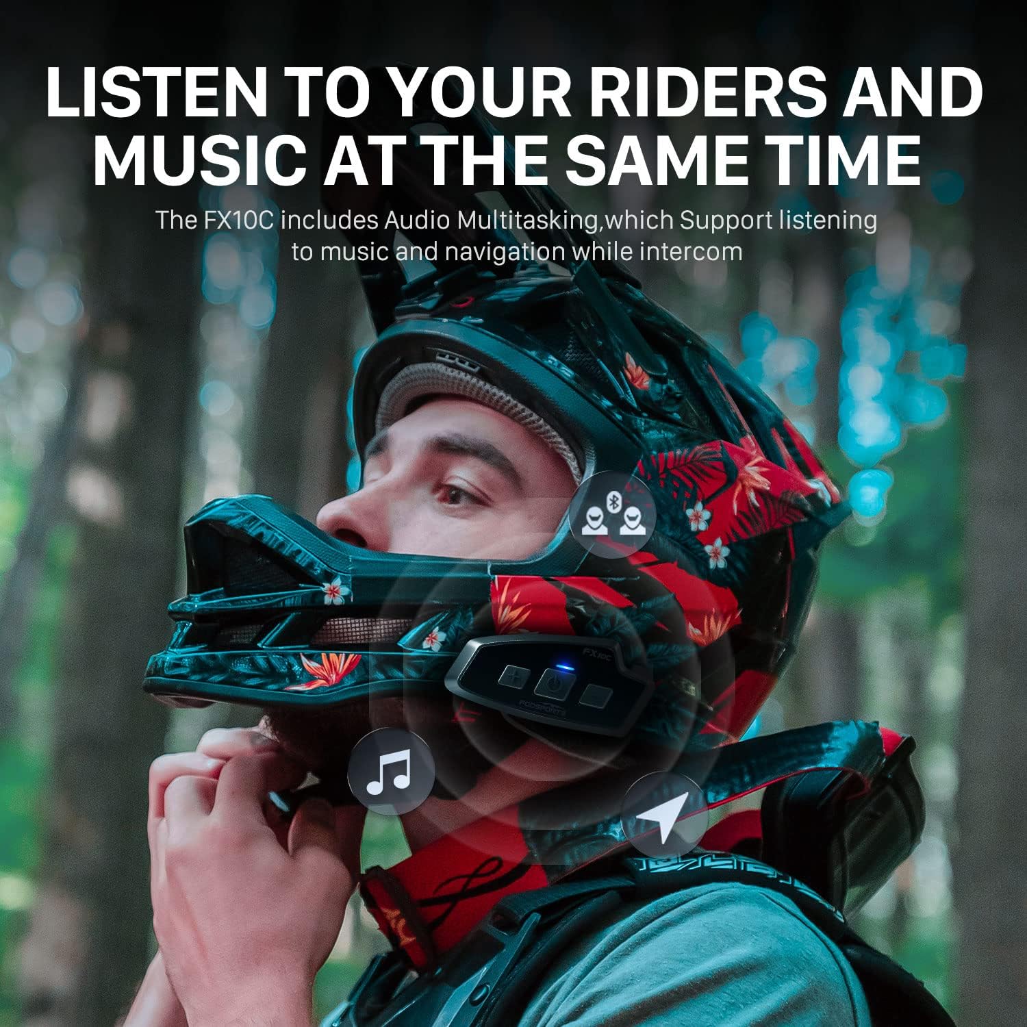 Fodsports-オートバイ用のBluetoothヘッドセ - Full Face Motorcycle Helmet With Bluetooth のレビューと価格
